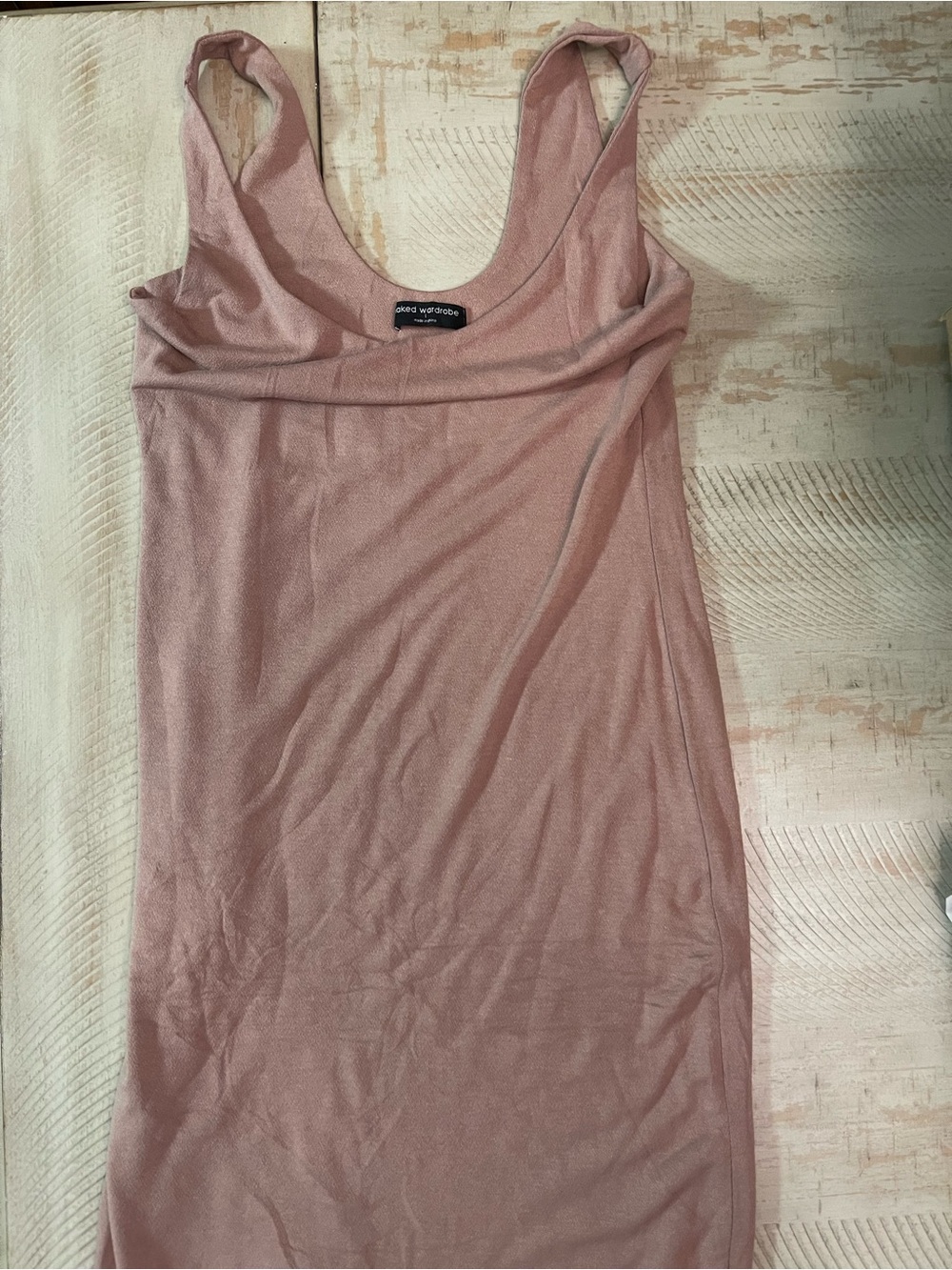 naked wardrobe Mauve Scoop Neck Maxi Bodycon Dress - Picture 5 of 5